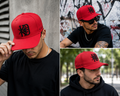 KEDU CLASSIC HAT RED/BLACK. 2/3.